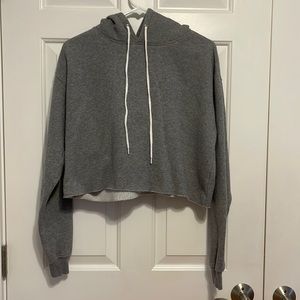 Cropped Grey Hoodie